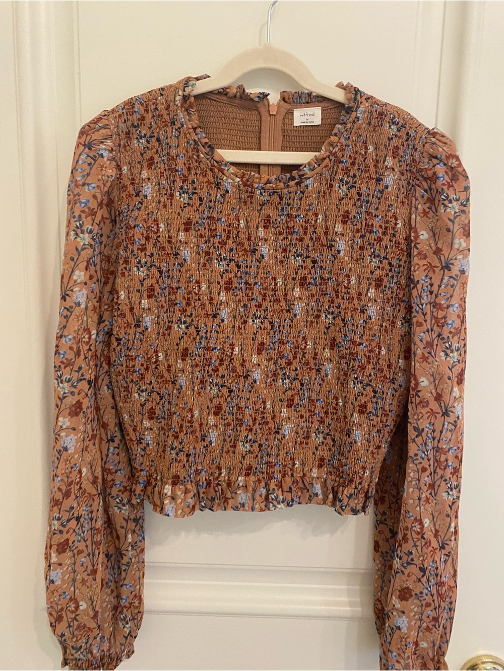 Aritzia Smocked Blouse
